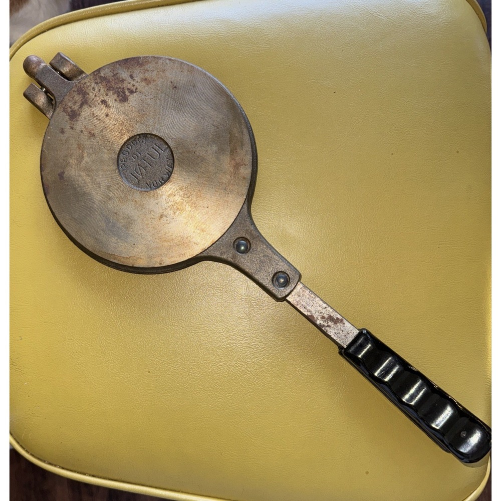JOTUL Norway Cast Iron Waffle Krumkake Pizzelle Iron Maker 6" No Base
